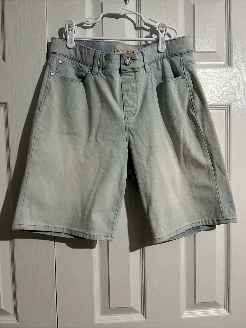 Soft Surroundings Light Blue Denim Shorts